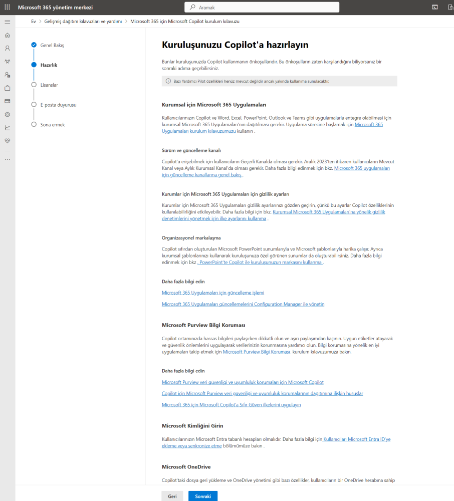 Microsoft 365 icin Microsoft Copilotu kurma2