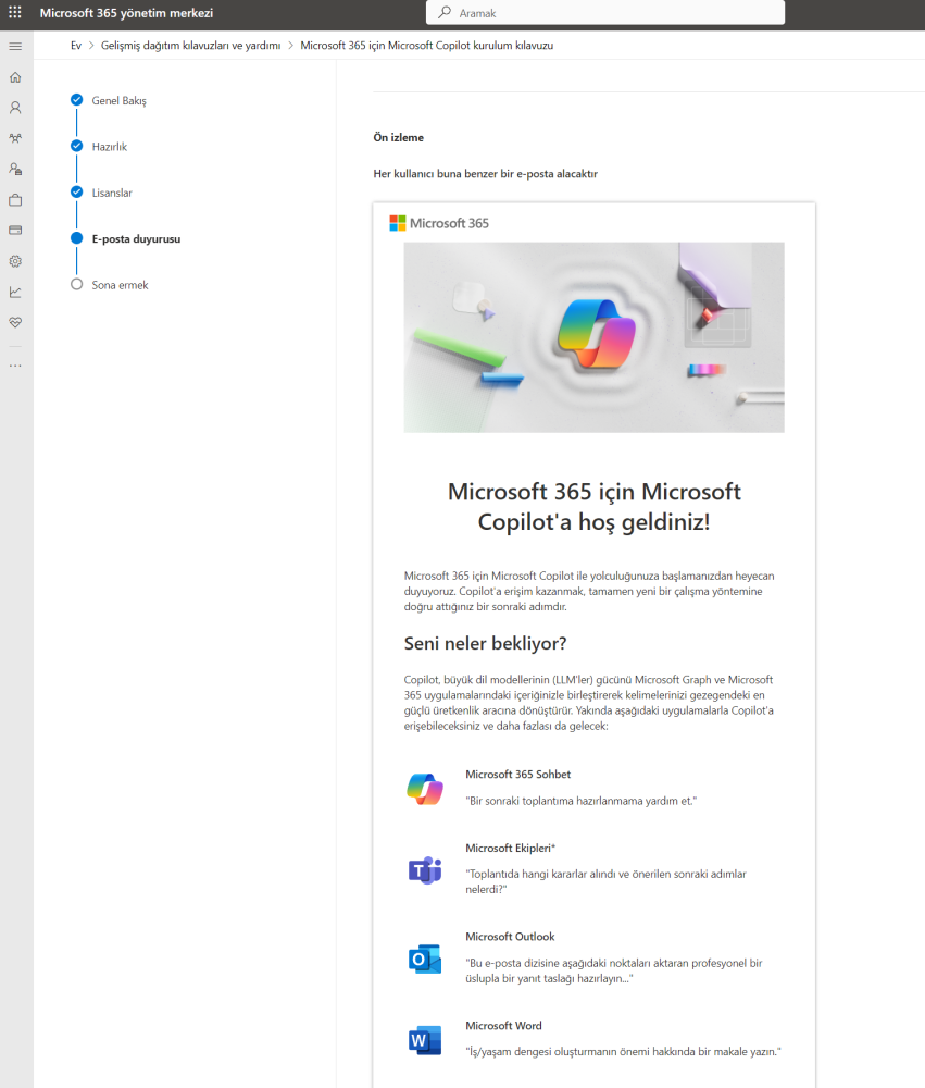 Microsoft 365 icin Microsoft Copilotu kurma3